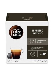 Nescafe Dolce Gusto Espresso Intenso Coffee Capsules, 128g