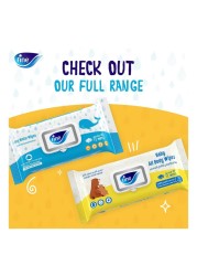 Fine Instant Dry Diaper Pants Large Size 4 9-15kg 44 Pants and Baby Water Wipes 72 Wipes