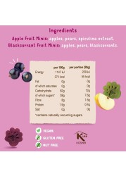 Bear Paws Apple And Blackcurrant Pure Fruit Snacks 20g Pack of 5