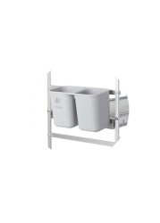 LIFE SMILE Dish Rack - 3 Tier Countertop Dish Drying Stand With Removable Drip Tray - Pure Aluminum with Cutlery Holder and Cups Holder - Anti Slip and Rust Proof Dish Drainer