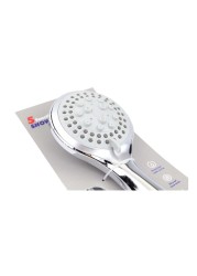 Home Pro 5 Function Chrome Plated Shower Head Silver