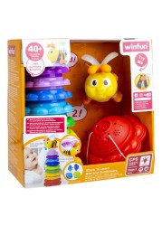 Winfun Stack &#39;N Learn Bee And Sunflowers Stacking Toy 000650 Multicolour