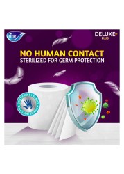 Fine Deluxe Plus Toilet Paper Roll 4 Ply 140 Sheets 9 Rolls