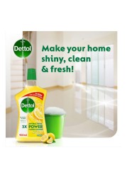 Dettol Antibacterial 3x Power Floor Cleaner Lemon 900ml Pack of 2