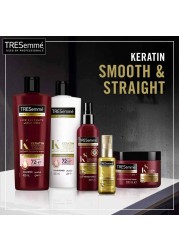 TRESemm&eacute; Keratin Smooth &amp; Straight Shampoo With Argan Oil Enjoy Up To 72 Hours Of Frizz Control 400ml