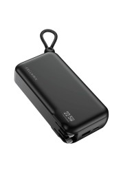 Cellairis Trek Power Bank With Built-in Charging Cable And Adapter Black 10000mAh