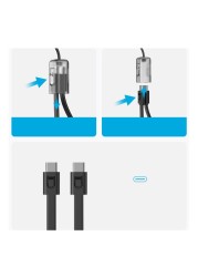 أنكر بي دي بنك طاقة - أسود ، 20000 مللي أمبير في الساعة، 30 واط مع كابل شحن USB-C إلى USB-C