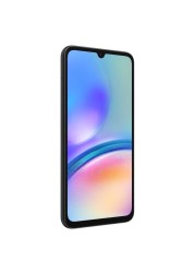سامسونغ A05S هاتف ثنائي الشريحة، RAM سعة 6 غيغابايت، 128 غيغابايت، يدعم 4G LTE - أسود