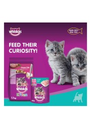 Whiskas Junior Tuna Wet Kitten Food 80g Pack of 4