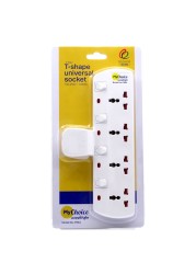 MyChoice 4-Way T-Shape Universal Wall Socket Adapter