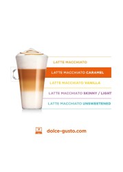 Nescafe Dolce Gusto Latte Macchiato Caramel Coffee, 16 Capsules