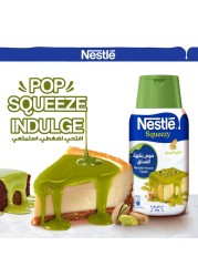 Nestle Squeezy Pistachio Flavoured Sweetened Condensed Milk Topping, 450g