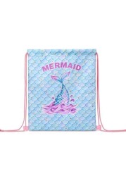 Drawstring Gym Bag Mermaid Pattern String Backpack For Hiking Fitness Travel Creative Design Drawstring Backpack Backpack School Bag S Bag S Backpack Toddler Backpack Mini Backpack Small Backpack Bag