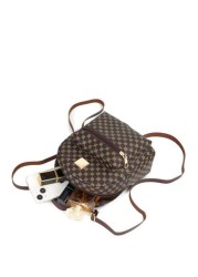 Cute Small Zipper Backpack Geometric Pattern Backpack With Adjustable Strap