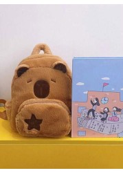 1 Pc Large Capacity Cute Capybara Pattern School Bags For S Lively Student Bag With Multi Pockets Fashionable School Bag Backpack School Bag Backpack Toddler Backpack Mini Backpack Small Backpack Bag