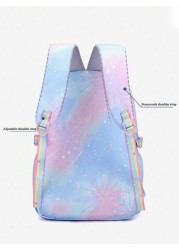 Cute Rabbit Print Lightweight Backpack With Adjustable Straps Multiple Pockets Organizer Compartments Fashionable School Bag For Rewards And Incentives Campus Backpack