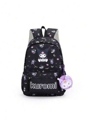 Sanrio 1pc Backpack Kawaii Stylish School Bag Girl s Colorblock Rucksack Large Capacity Foldable Outdoors Daypack