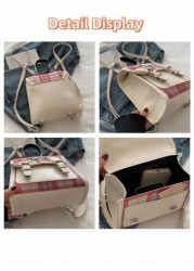 Sanrio 1pc Sanrio Cute Cartoon Anime KT Cat Bag Large Capacity Outdoor Storage Three Way Handbag Shoulder Bag Girls Bag Children s Bag Children s Backpack Suitable For Summer Travel Christmas Thanksgi