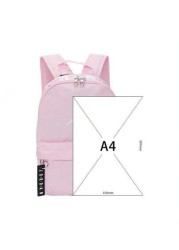 Toddler Zipper Print Minimalist Casual Backpack