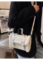 Sanrio Sanrio Hello Kitty Lamb Plush Crossbody Bag New Handbag Versatile Niche Texture Storage Bag