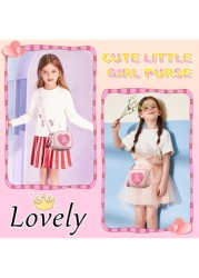 Heart Purse Little Girl Purse Birthday Gifts Cute Leather Toddler Purse Small Crossbody Bag With Tassel Personalized Initial Letter Bag Novelty Wallets For 2 10 Year Old Girl Children s Gifts Birthday