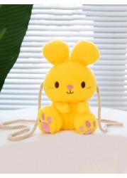 Cute Plush Rabbit Shoulder Bag Crossbody Bag Travel Bag