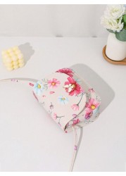 Mini Print Butterfly Decor Metal Accent Shell Crossbody Bag