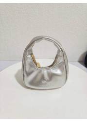 Kids Fashion Crescent Shaped Handbag Girls Casual Shoulder Bag Coin Purse Lipstick Pouch Soft Stylish Crossbody Bag Holiday Gift