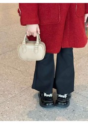 New Mini Bowling Ball Bag Retro Handbag Simple And Versatile Mainly Used For Hanging Decorative Items Small Capacity And Low Practicality
