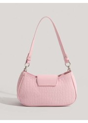 Fashion Y2k Style Women Shoulder Bag With Three Straps Water Resistant Handheld Or Cross Body PU Leather Bag Casual Love Shaped Bag For Various Occasions Including Females Girls Students Young Profess