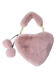 Heart Shaped Bag For Students Korean Style Can Be Held By Hand One Shoulder Or Crossbody