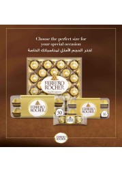 Ferrero Rocher Fine Hazelnut Milk Chocolates 30 Piece Gift Box 375g