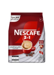 نسكافيه قهوة 2 في 1 خالية من السكر 11.7 غرام حزمة من 30