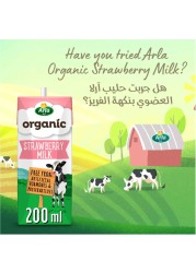 Arla Organic Low Fat Milk Multipack, 200ml Pack of 6