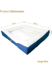 Dugyluv Dog Bed, Orthopedic Sofa Dog bed With Memory Foam, Removable Cover, Waterproof Lining and Nonskid Bottom,Pet Bed for Dogs (Large)