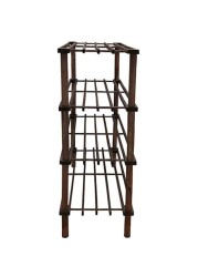 Feelings 4 Layer Wooden Shoe Rack Brwon