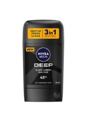 NIVEA MEN Antiperspirant DEEP Black Carbon Stick 50ml