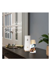 غلايد بخاخ أوتوماتيكي قابل لإعادة التعبئة برائحة الخزامي و الفانيلا -أبيض - 269 ملل حزمة من 2 مع بخاخ أوتوماتيكي قابل لإعادة التعبئة برائحة العنبر الأنيق والعود - أبيض - 269 ملل