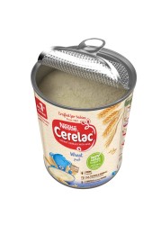 Nestle Cerelac No Added Sugar Wheat Infant Cereals with Milk Tin, from 6 Months, 400g