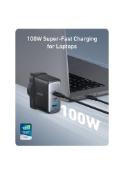 Anker Nano USB-C Port Wall Charger Black 100W