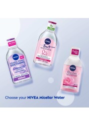 NIVEA Face Micellar Water Face Eyes Lips Makeup Remover All Skin Types 400ml