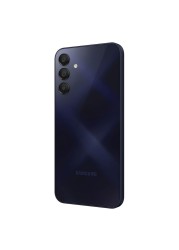 سامسونغ A15 هاتف ثنائي الشريحة، RAM سعة 4 غيغابايت، 128 غيغابايت، يدعم 4G LTE - أسود مزرق