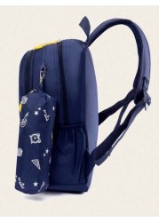 New Fashionable Cartoon Style Backpack With Small Bag