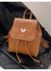 1pc Butterfly Pattern Minimalist Backpack For Large Capacity Travel Shoulder Bag