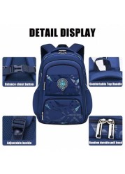 1 Piece Kids Backpack School Boy Backpack Handsome Student School Bag Large Capacity Multi Pocket Waterproof Backpack School Supplies Suitable For 6 14 Years Old Teenager Students School And Travel