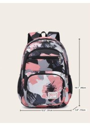 Fashion Solid Color Hundred School Backpack Kids Shoulder Backpack Casual Large Capacity Backpack Fashion Solid Color Simple College Student School Bag Travel Backpack Suitable For Girls Daily School