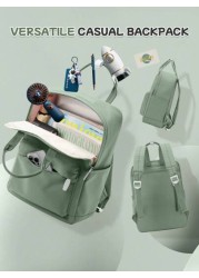 20L Simplicity School Backpack For Teenager Leisure Computer Backpack Fit 14inch Notebook 12 9inch Pad Carry On Backpack With Multi Pocket Lightweight Laptop Backpacks With Laptop Interlayer For Girl
