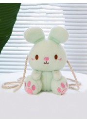 Cute Plush Rabbit Shoulder Bag Crossbody Bag Travel Bag