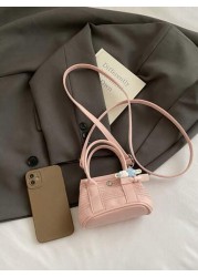 1pc Sweet Handbag Pu Magnetic Opening And Closing New Garden Bag Mini Cute Shoulder Messenger Bag Female Niche High End Small Hand Held Comfortable Shoulder Strap Suitable For Daily Travel And Shoppin