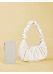 1pc Fashionable Minimalist Style Elegant Lightweight Folded Handbag For Teenage Girls